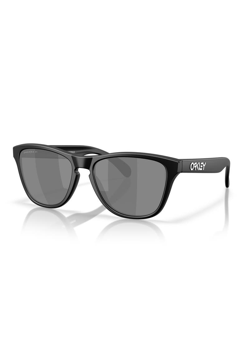 53mm Prizm™ Polarized Round Sunglasses, Alternate, color, MATTE BLACK / POLAR