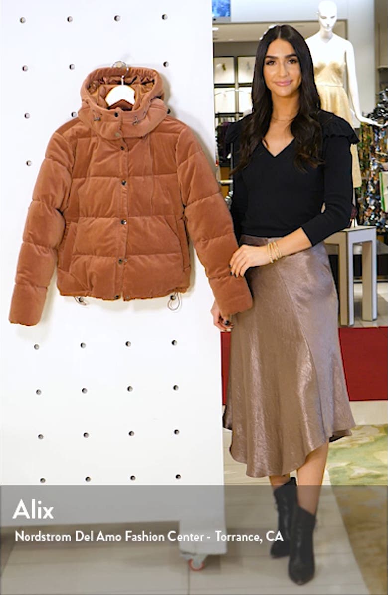 Velvet Puffer Coat, sales video thumbnail