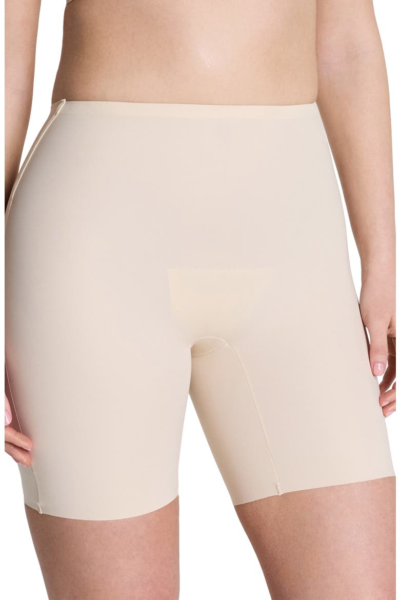 SPANXshape™ Suit Your Fancy Low-Back Mid-Thigh Shorts, Main, color, TOASTED COCONUT