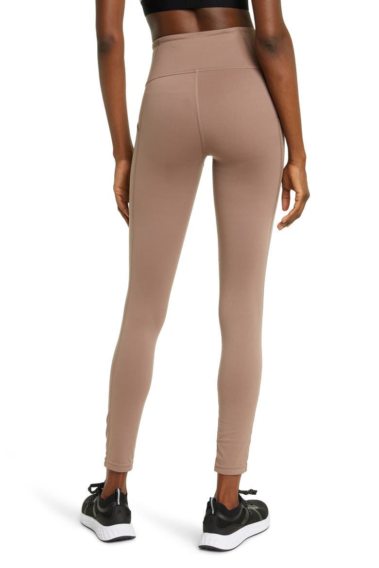 Renew High Waist Pocket Leggings, Alternate, color, BROWN TAUPE