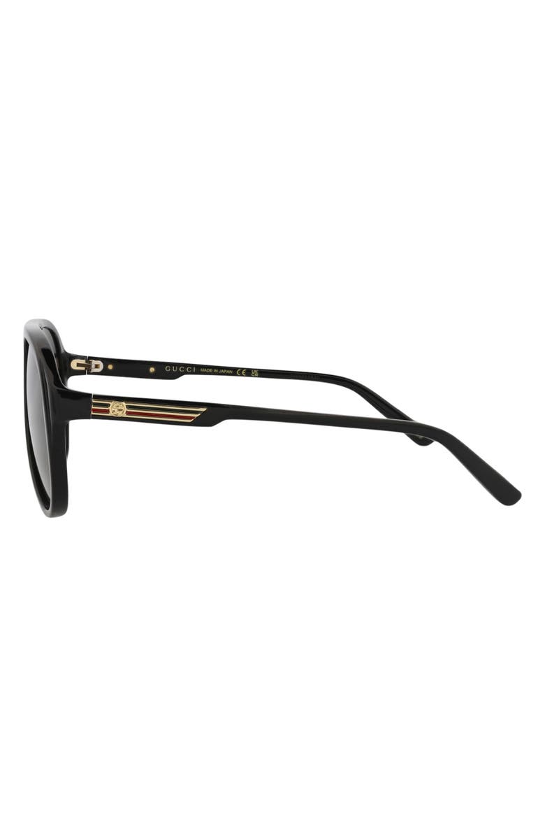 Gucci 59mm Aviator Sunglasses, Alternate, color,