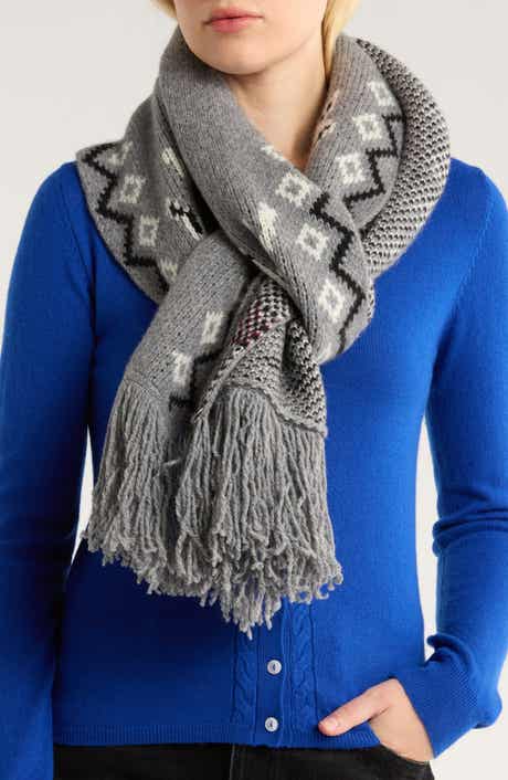 Damson Madder Cecily Bunny Intarsia Oversize Scarf