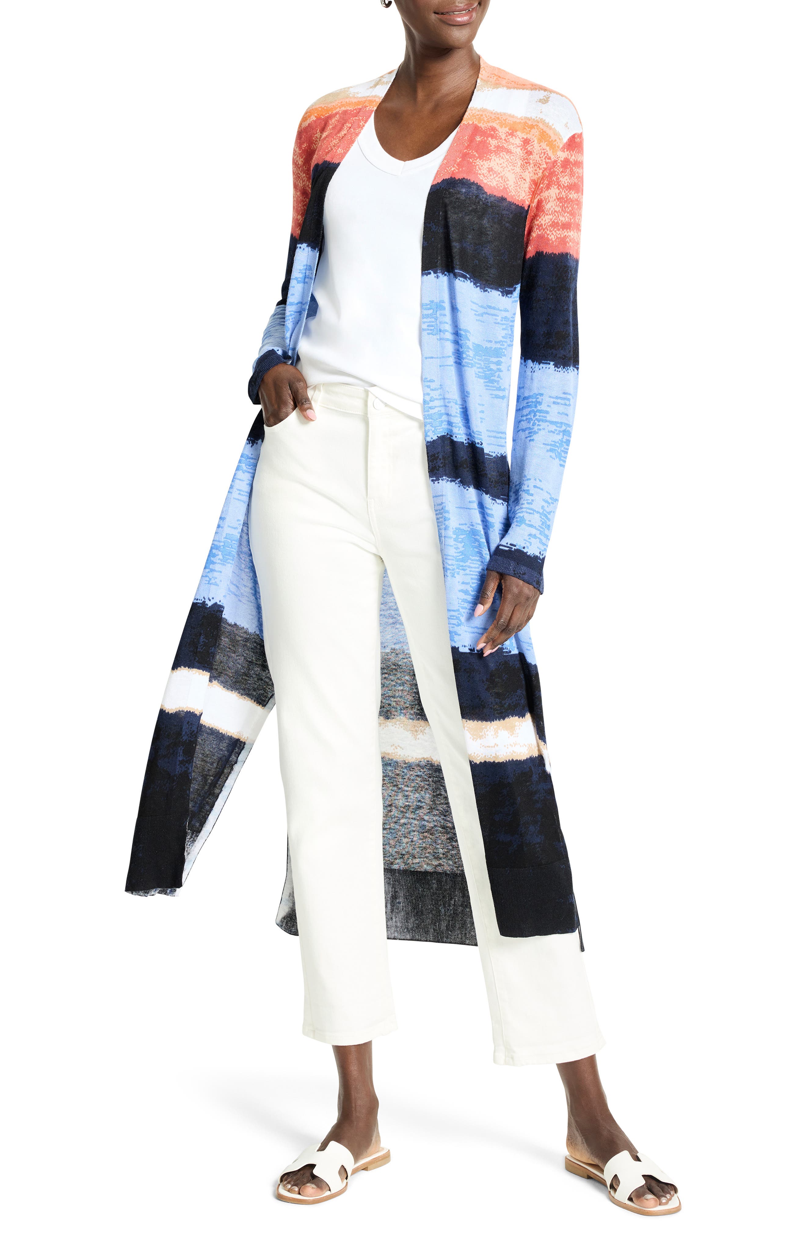 NIC+ZOE Painted Peninsula Longline Cardigan