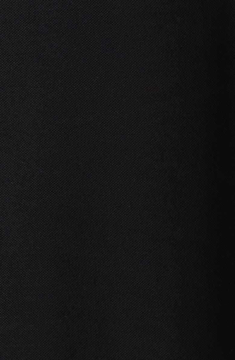 McQueen Embroidered Skull Cotton Piqué Polo, Alternate, color, Black