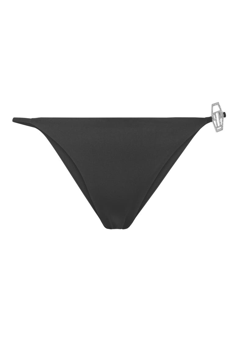 Swimwear Bottom Slip Crystal Women, Main, color, black