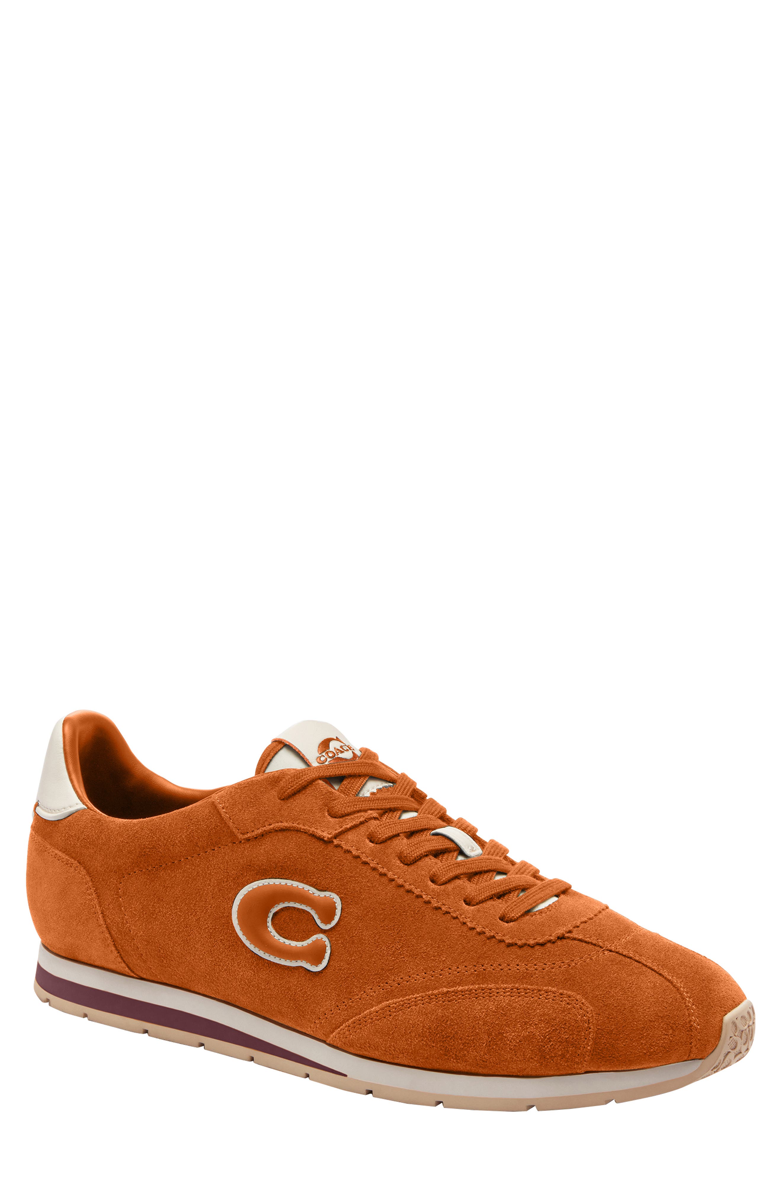 COACH Logo Appliqué Sneaker, Main, color, 