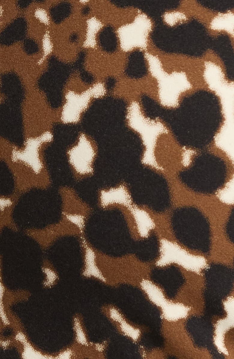 Sweaty Betty Power Racer Sports Bra, Alternate, color, Brown Offbeat Animal Print