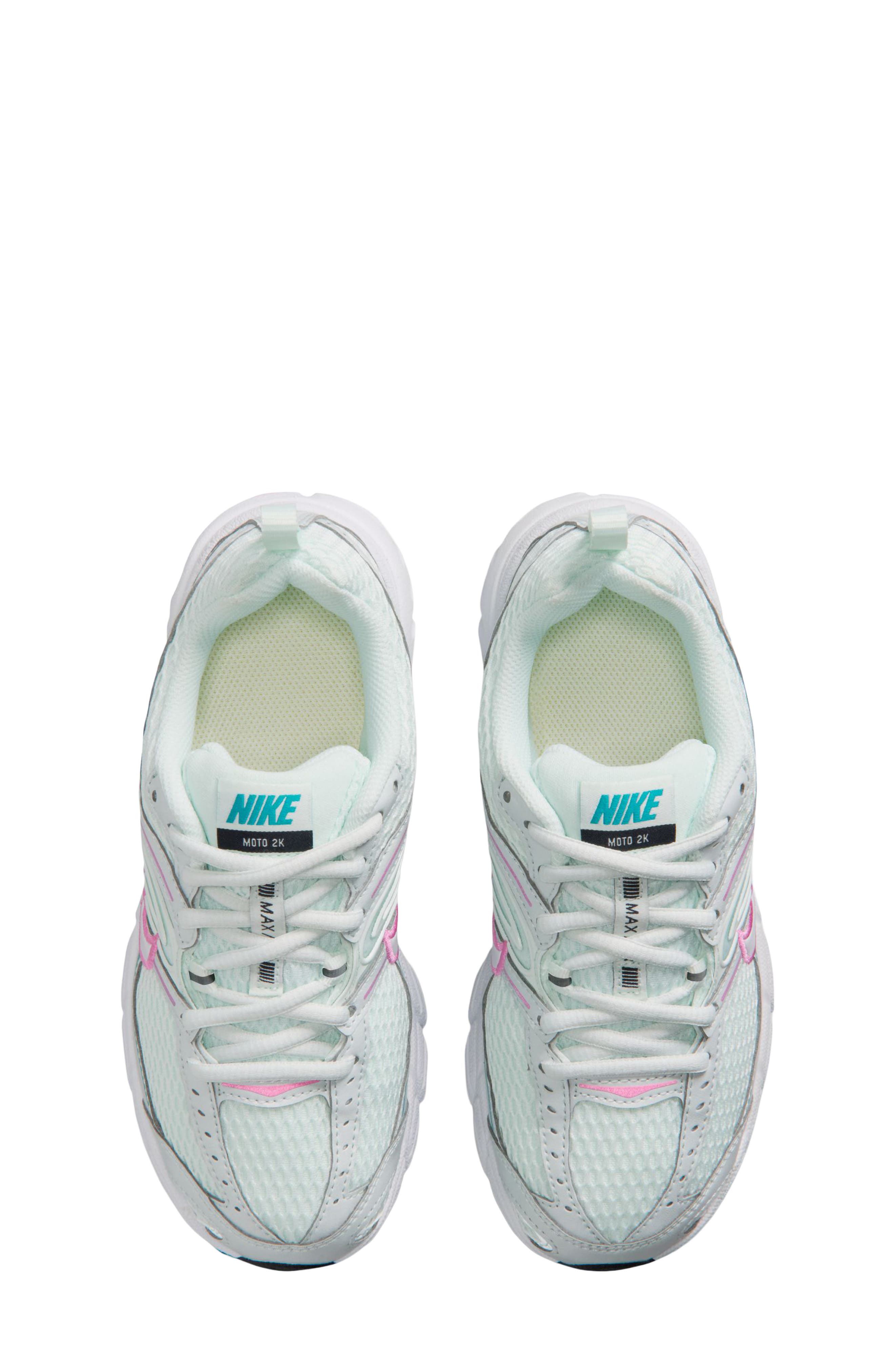 Kids' Air Max Moto 2K Sneaker, Alternate, color, GREEN/ WHITE/ PINK/ ENERGY