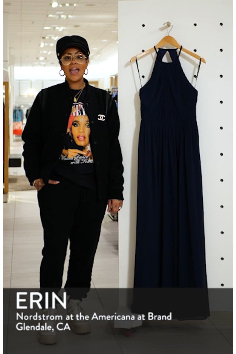 Halter Neck Chiffon A-Line Gown video