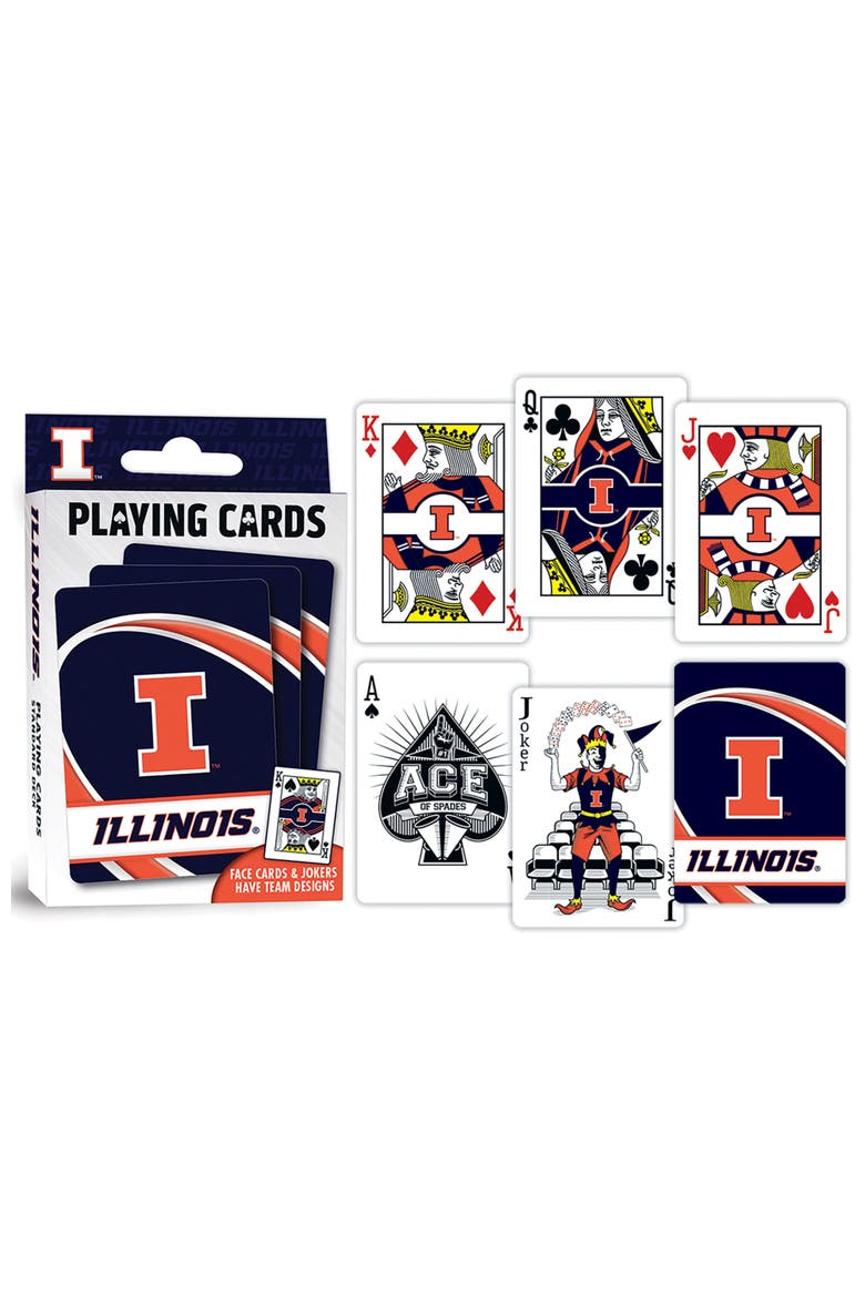 Illinois Fighting Illini Playing Cards, Alternate, color, Multicolor
