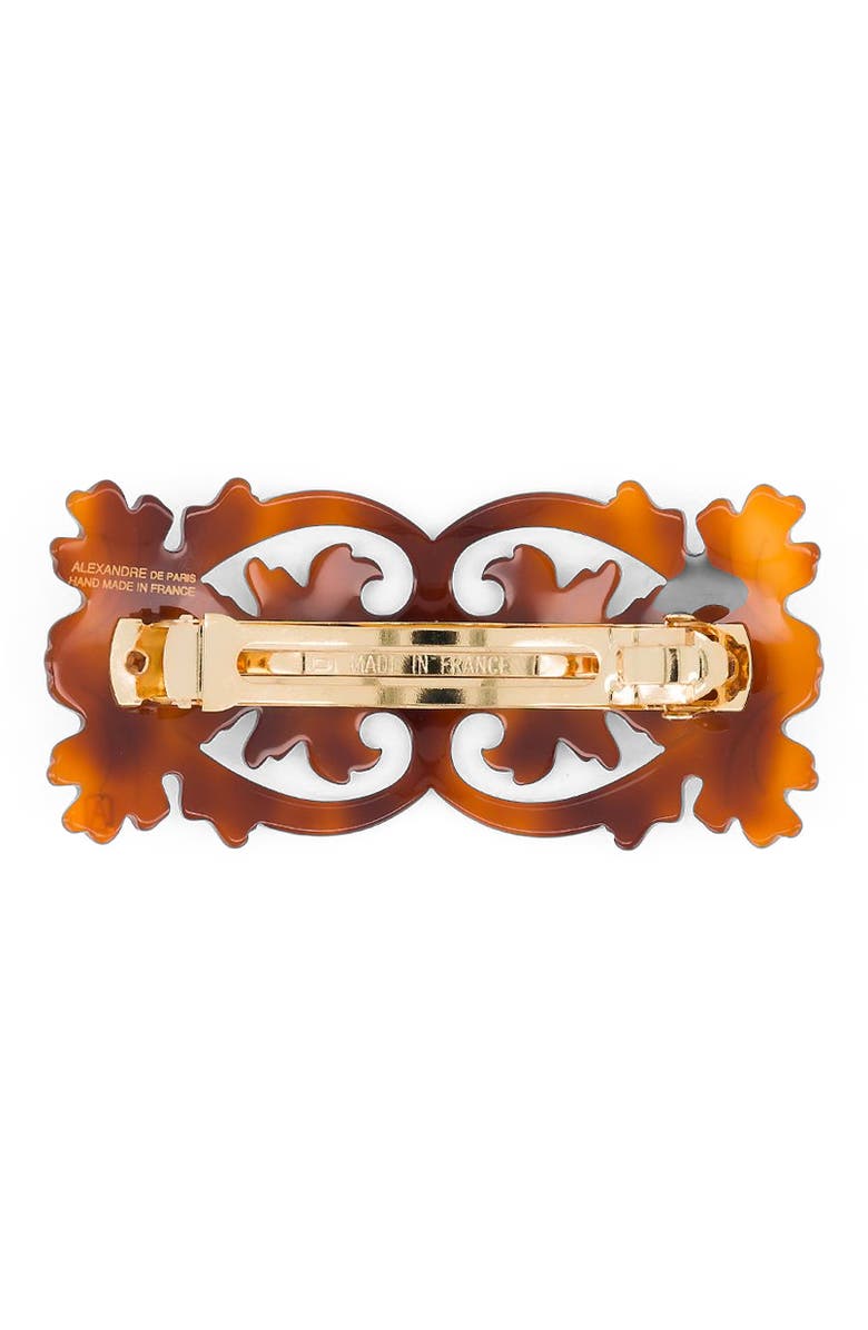 Alexandre de Paris Baroque Acetate Hair Barette, Alternate, color,