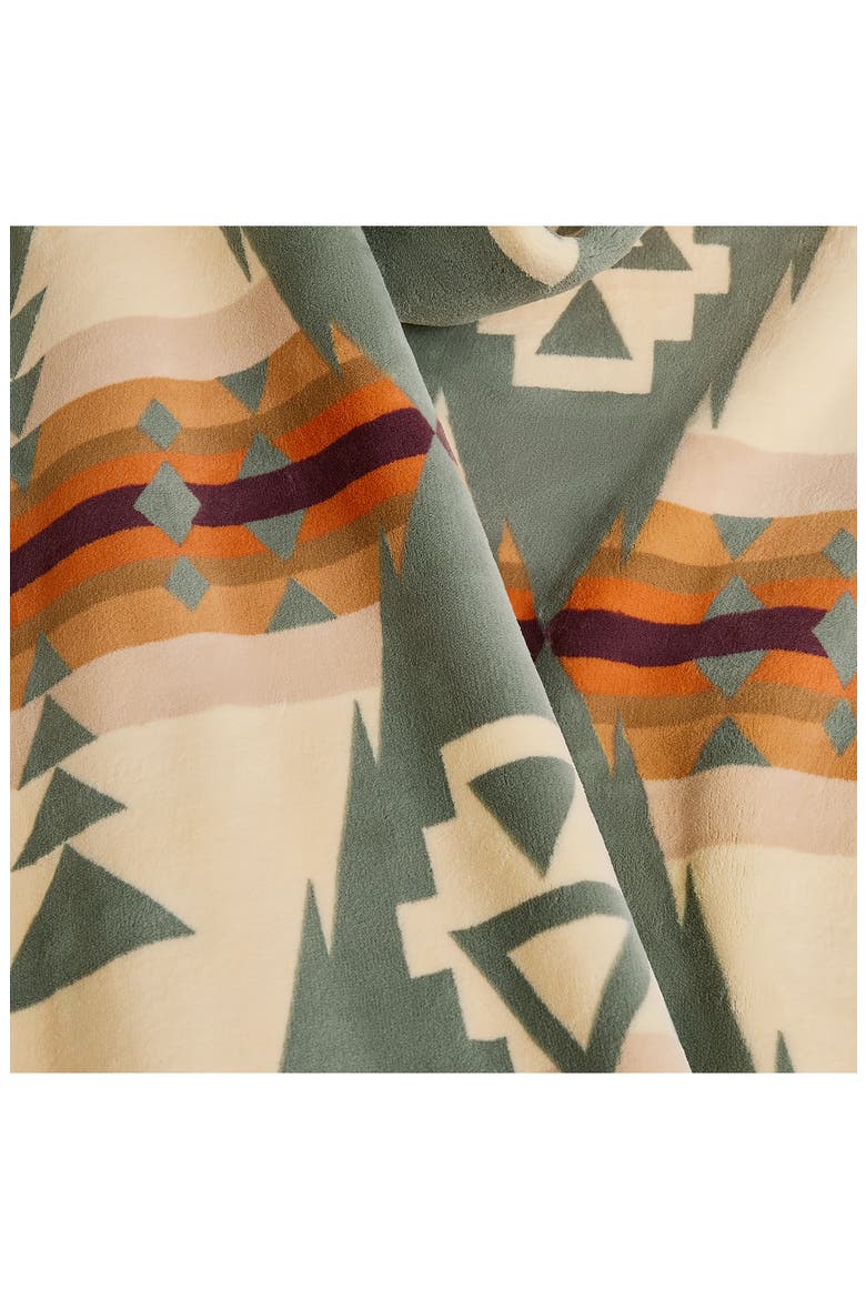 Siskiyou Plush Throw Blanket, Alternate, color, GREEN