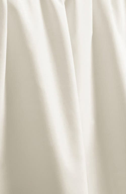 Laura Ashley Solid Ruffled Cotton Bedskirt, Twin In Ivory