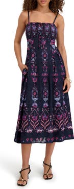 Kensie Print Midi Sundress