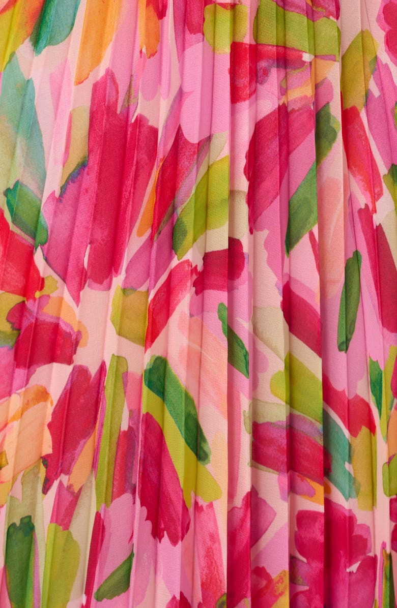 Adrianna Papell Pleated Cocktail Midi Dress, Alternate, color, 