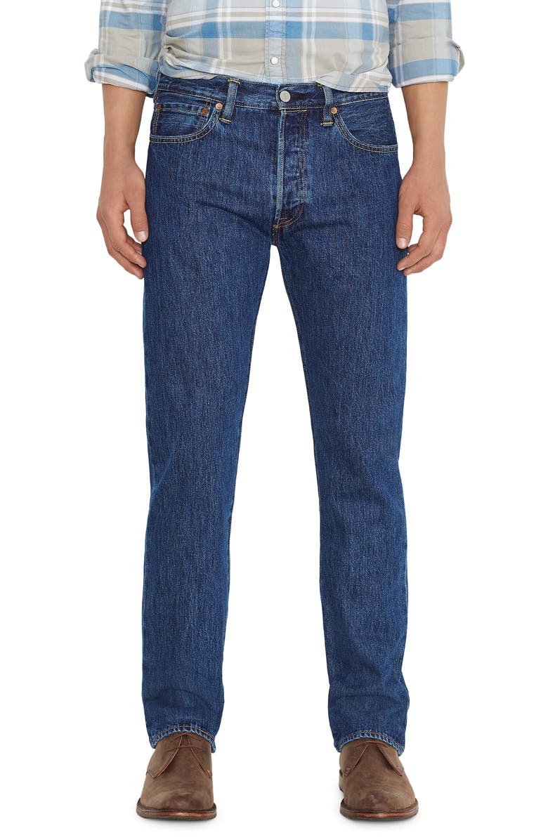 LEVIS PREMIUM Levi's<sup>®</sup> Premium 501<sup>®</sup> Original Straight Leg Jeans, Main, color, 