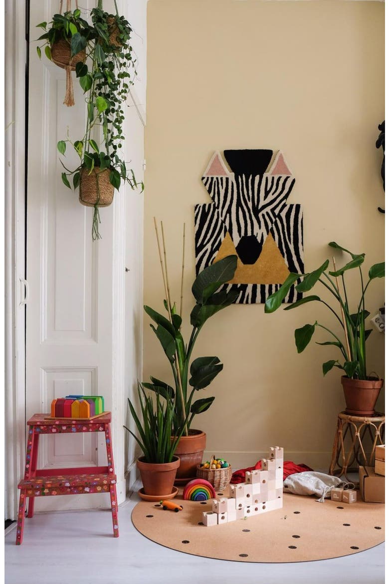 Wool Zebra Rug, Alternate, color, MULTI COLORED