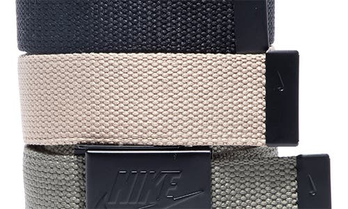 Nike Set Of 3 Webbed Belts