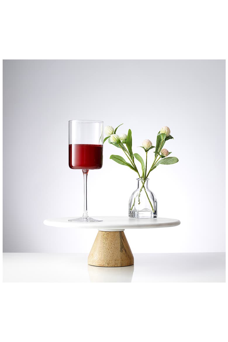 Claire Crystal Cylinder Red Wine Glass - Set of 4, Alternate, color, CLEAR