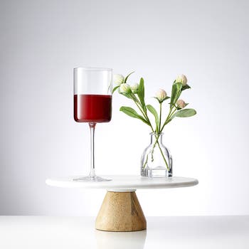 Claire Crystal Cylinder Red Wine Glass - Set of 4