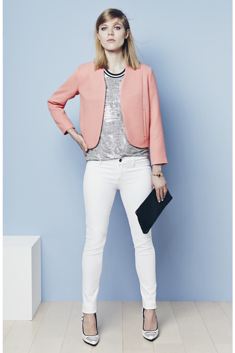 Textured Shell Jacket, Alternate, color, BLACK