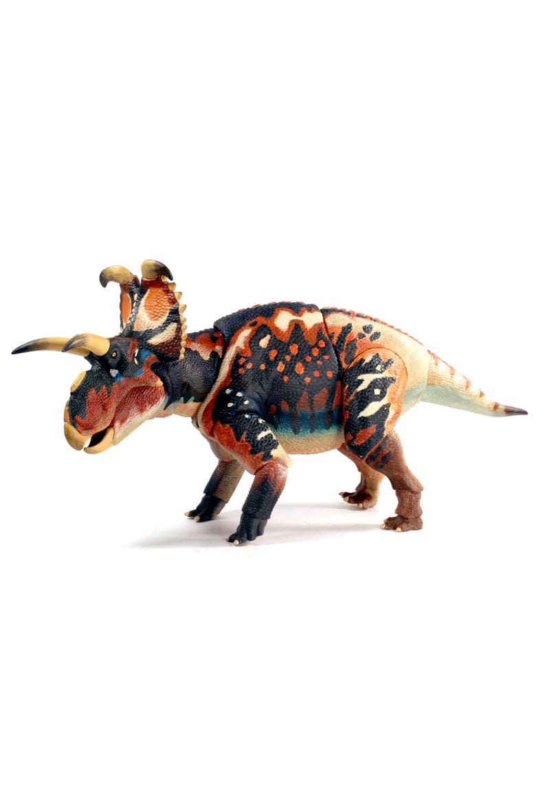 Albertaceratops Nesmoi 1/18th Scale Dinosaur Figure, Main, color, Multicolored