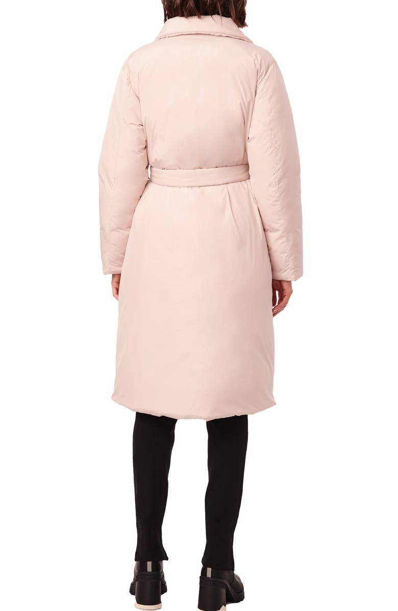 Bernardo Belted Recycled Polyester Puffer Jacket, Alternate, color, Baby Bella