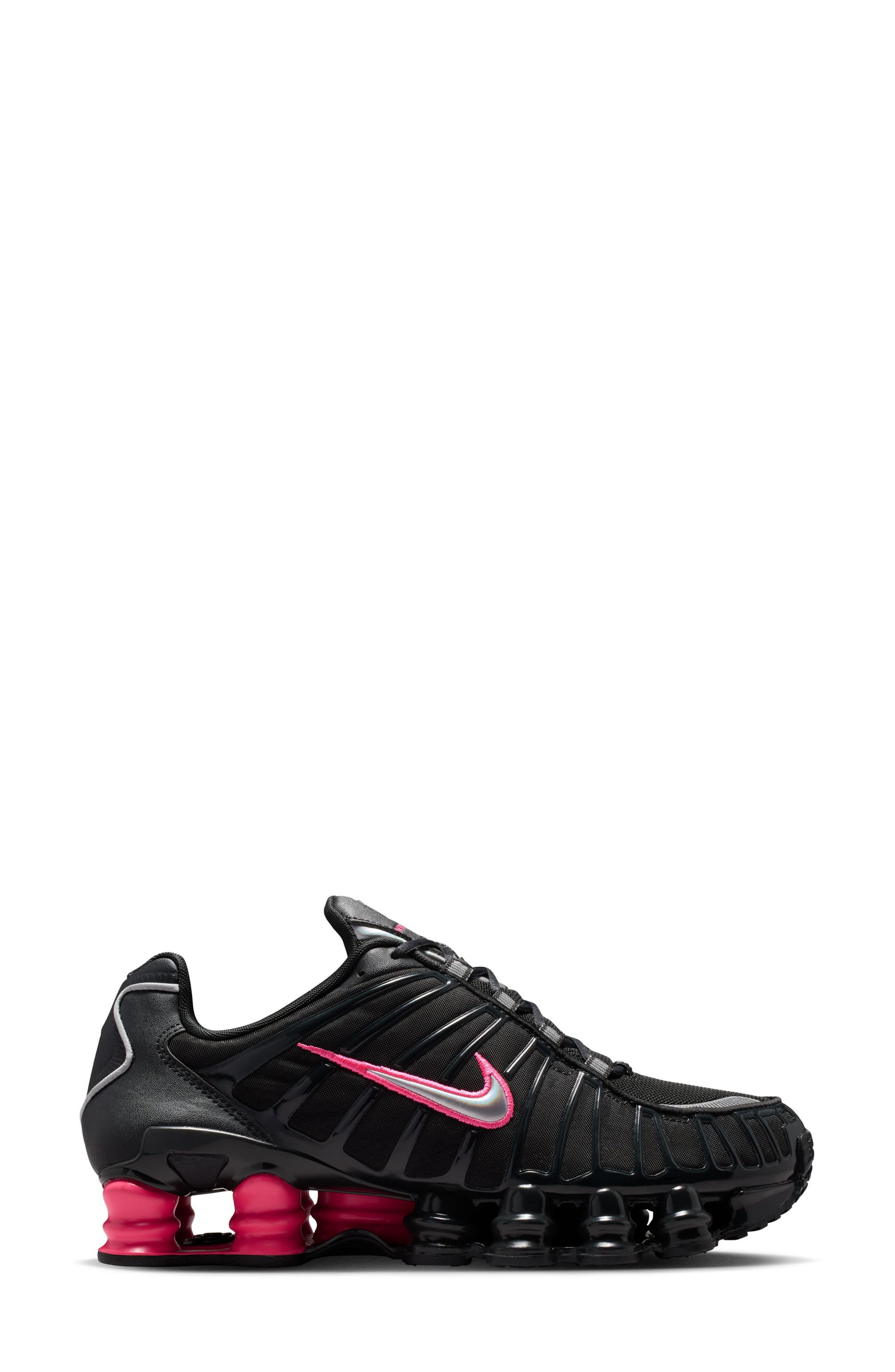 Nike Shox TL Sneaker, Alternate, color, Off Noir/ Silver/ Hyper Pink