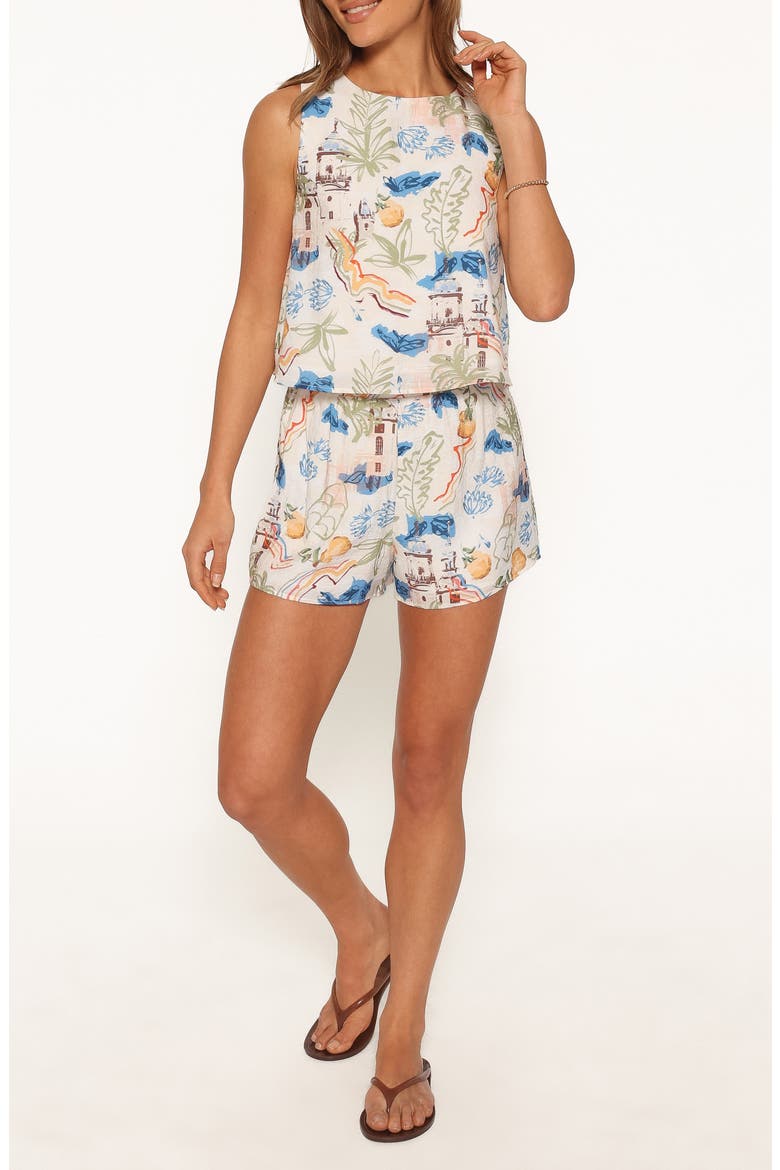 Revirie Short Set, Main, color, WHITE MULTI