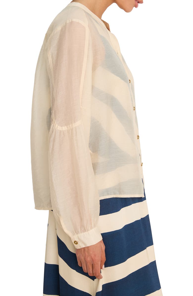NIC+ZOE Femme Semi-Sheer Jacket, Alternate, color, Classic Cream