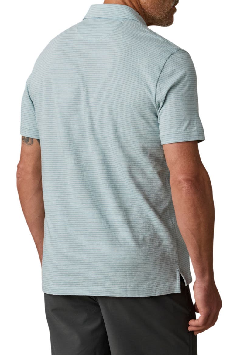 Sunwashed Polo, Alternate, color, TEAL DUNE STRIPE