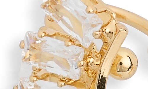 Nordstrom Rack Baguette Cubic Zirconia Arch Stud Earrings In Gold