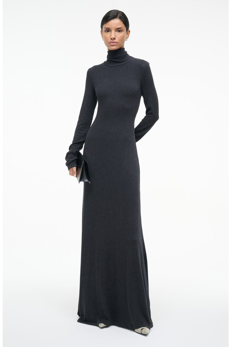 Vanya Long Sleeve Sweater Dress, Alternate, color, CHARCOAL