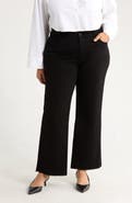 KUT from the Kloth Meg Fab Ab Raw Hem High Waist Ankle Wide Leg Jeans
