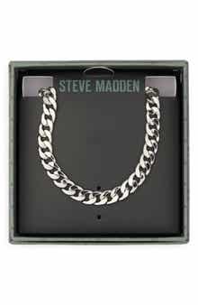 Steve Madden Small Flat Curb Chain Necklace