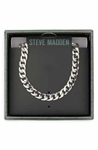 Steve Madden Small Flat Curb Chain Necklace