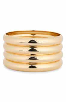 Tasha Ridged Bangle Bracelet