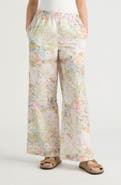 NVLT Embroidered Wide Leg Pants