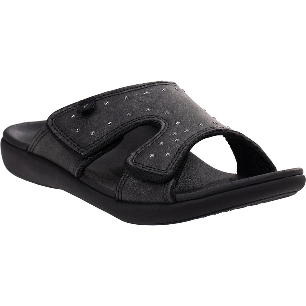 Revitalign Kholo Fresca Slide Sandal In Black