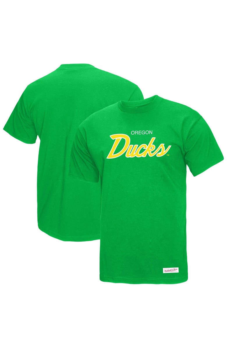 Mitchell & Ness Men's Mitchell & Ness Green Oregon Ducks Elite Script T-Shirt, Alternate, color, Green
