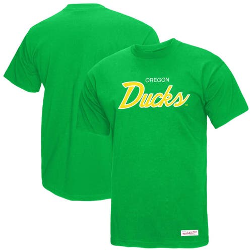 Mitchell & Ness Green Oregon Ducks Elite Script T-shirt