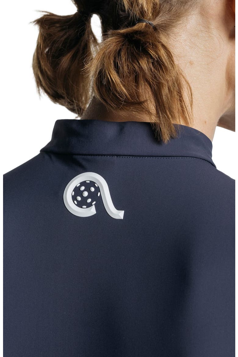 Pickleball Volley Zip Sleeveless, Alternate, color, Sapphire Blue