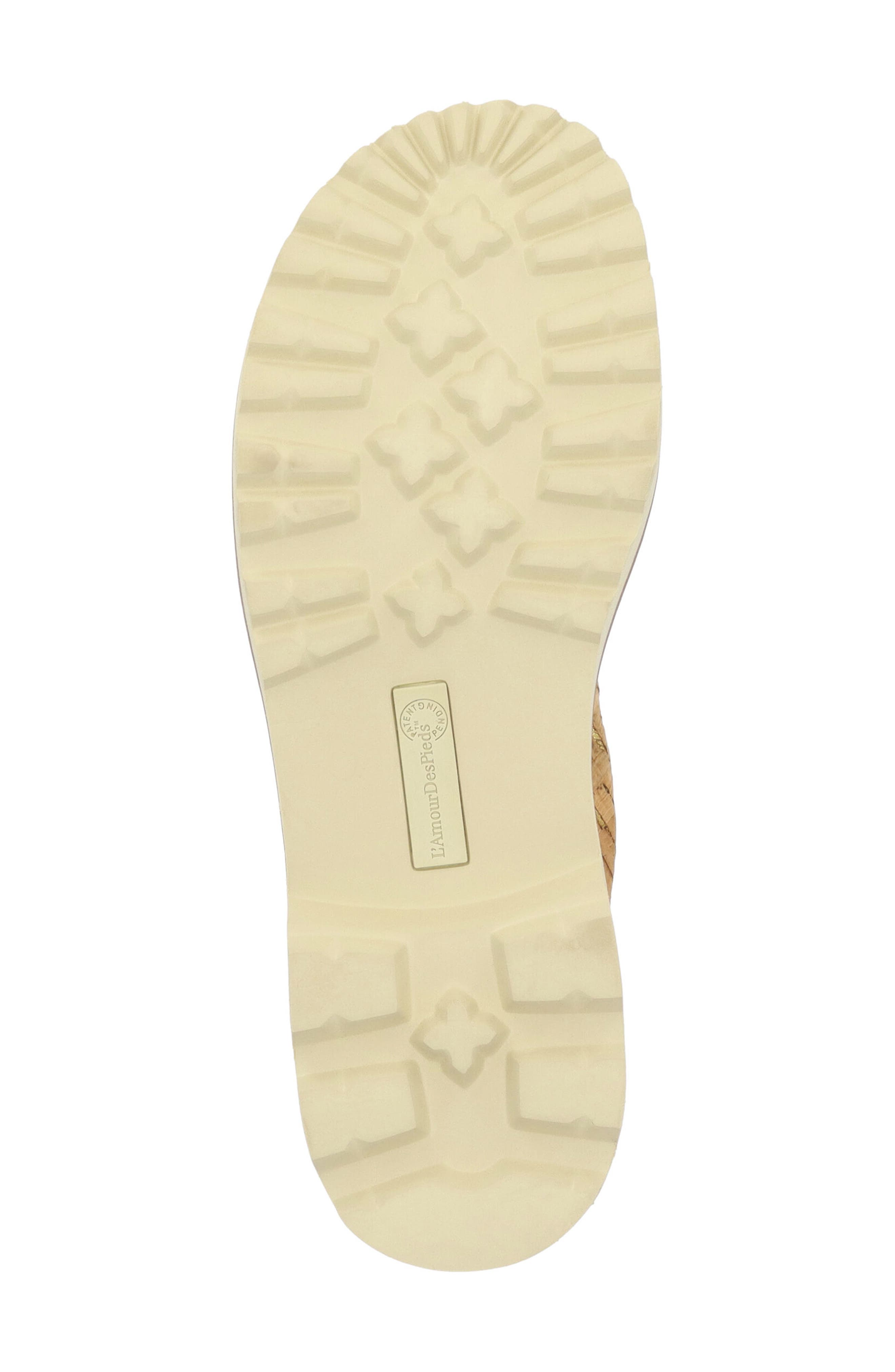 L'Amour des Pieds Delphina Sandal, Alternate, color, Natural/ Gold