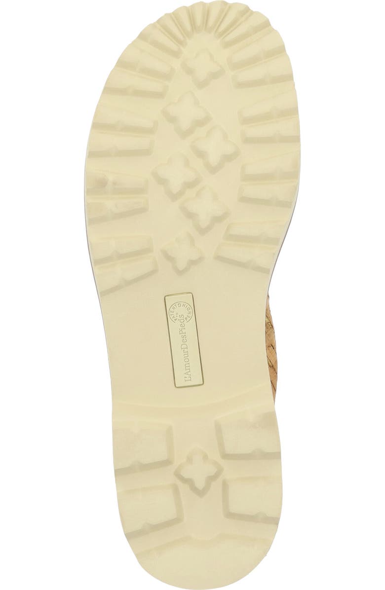 L'Amour des Pieds Delphina Sandal, Alternate, color, Natural/ Gold