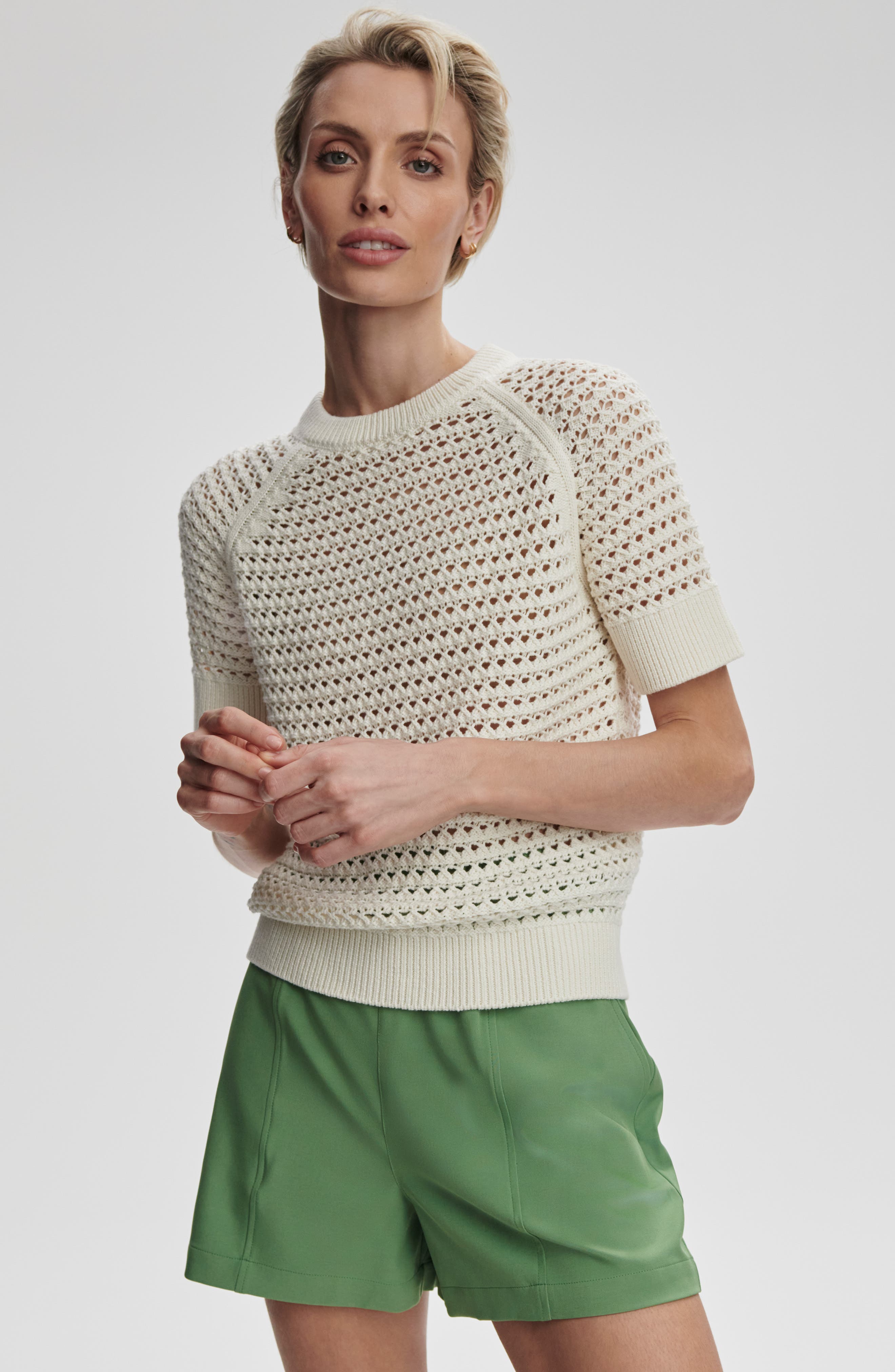 Alva Crochet Knit Top (Women) | Nordstrom