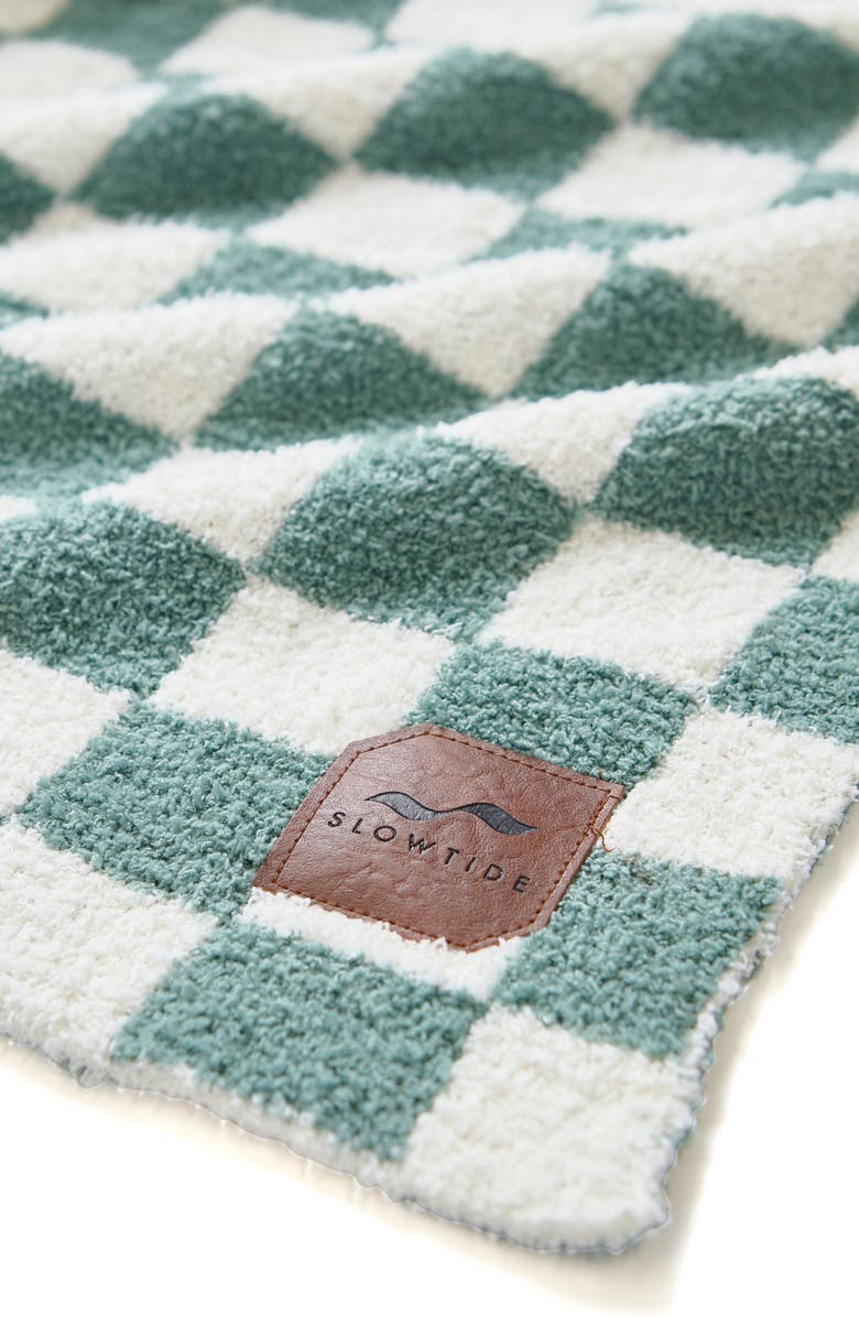 Slowtide Mate Cozy Knit Throw Blanket, Alternate, color, Kale