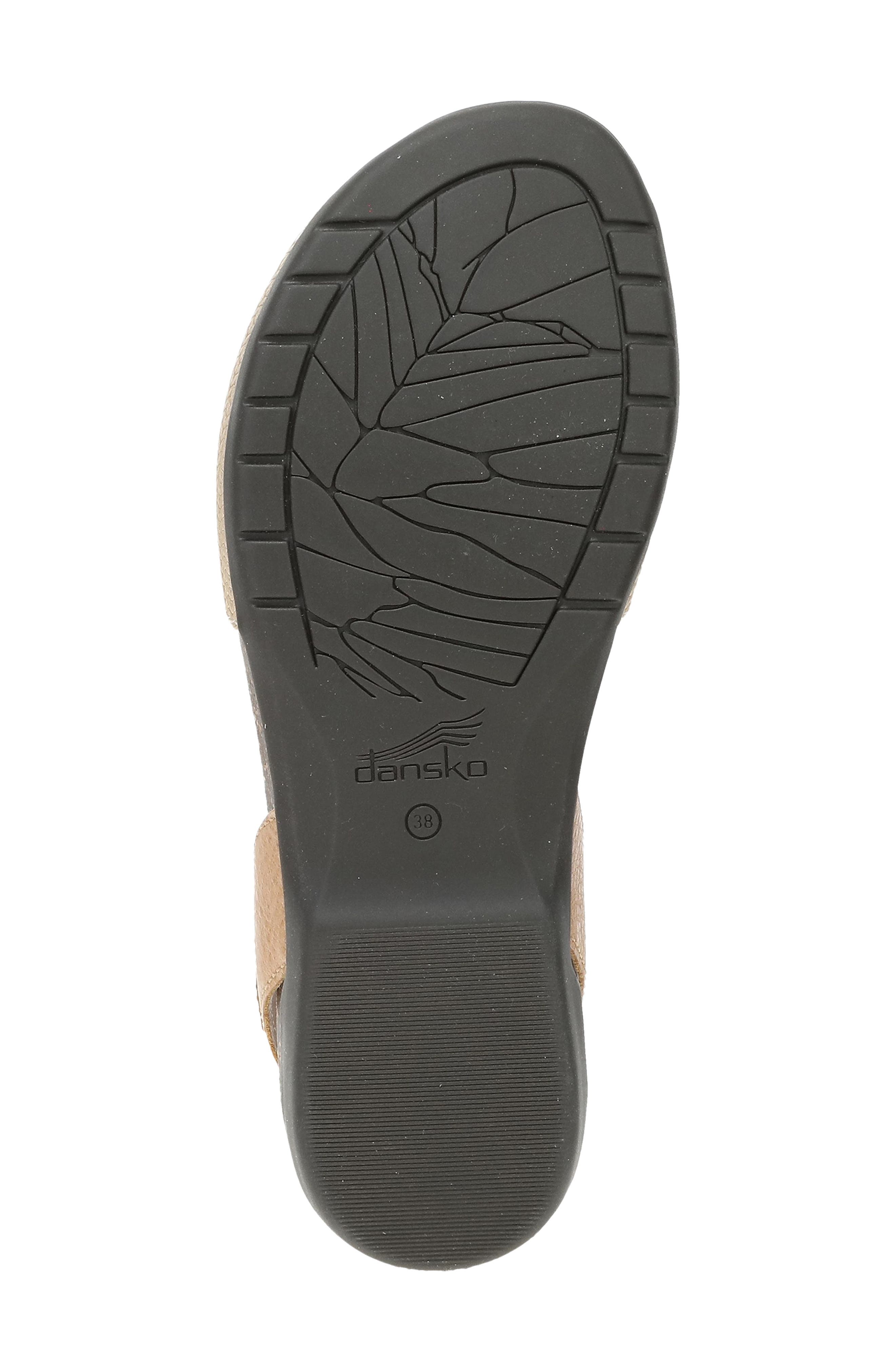 Dansko Rowan Flat, Alternate, color, Taupe Metallic