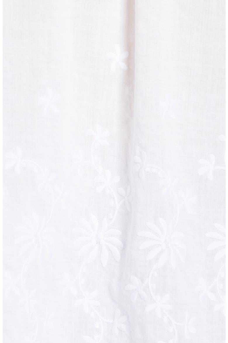 Embroidered Voile Top, Alternate, color, MILK