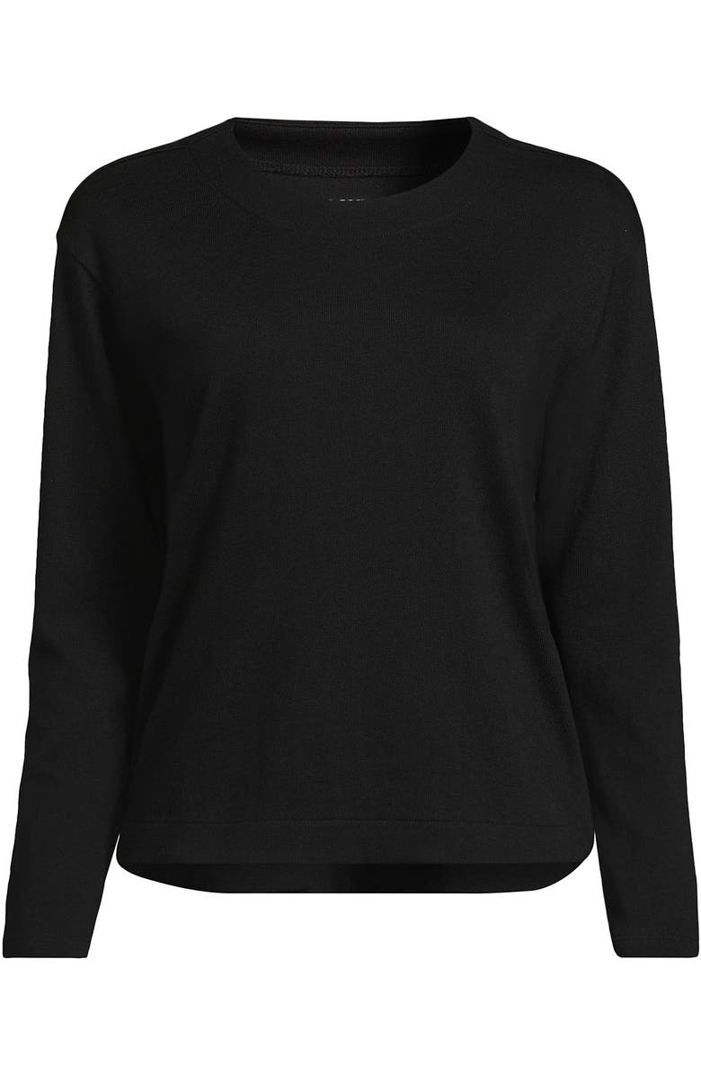 Lands
 End Long Sleeve Mariner Jersey Crewneck Tee, Alternate, color, 