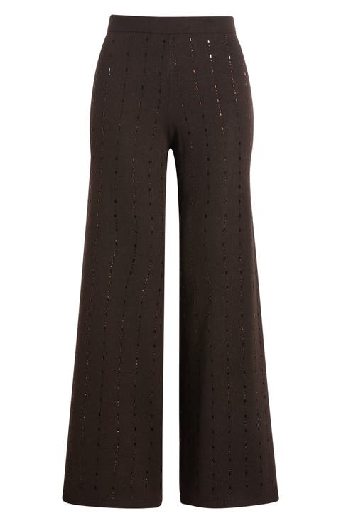 Bead Detail Knit Pants